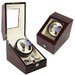 Cutie intors ceasuri automatice iUni, Watch Winder 2 + 3 spatii depozitare Mahon-Crem